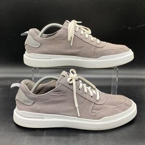 Cole Haan Grand Pro 360 OS Canvas Court Deck Shoes Gray White Mens 10 C34740